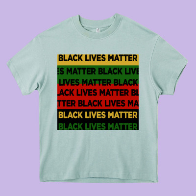 Black Lives Matter Seamless Pattern Heavy Core Tee Designed By Bundleandbundleshop