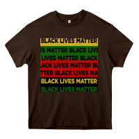 Chocolate Brown black lives matter seamless pattern Heavy Core Tee - BundleAndBundleShop