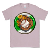 Lilac baseball with sunflower round earrings Classic Tee - BundleAndBundleShop