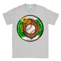 Moon Dust baseball with sunflower round earrings Classic Tee - BundleAndBundleShop