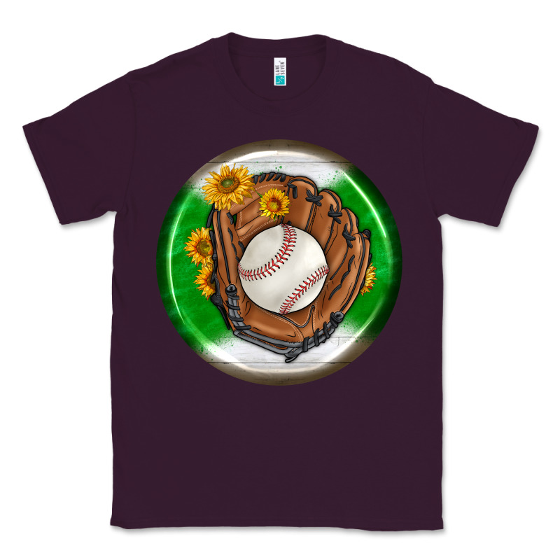 Baseball With Sunflower Round Earrings Classic Tee by BundleAndBundleShop | Teevron