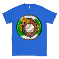 True Royal baseball with sunflower round earrings Classic Tee - BundleAndBundleShop