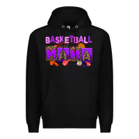 Black basketball mama Premium Hoodie - AdoDesignShop