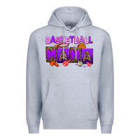 Heather Grey basketball mama Premium Hoodie - AdoDesignShop