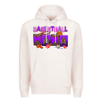 Pale Pink basketball mama Premium Hoodie - AdoDesignShop