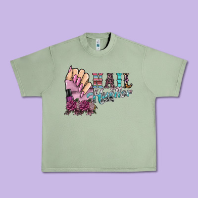 Nail Hustler Urban Heavy Tee Designed By Sublimationcraftshop