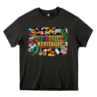 Asphalt hispanic heritage flags Heavy Core Tee - BundleAndBundleShop