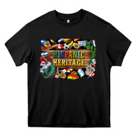 Black hispanic heritage flags Heavy Core Tee - BundleAndBundleShop