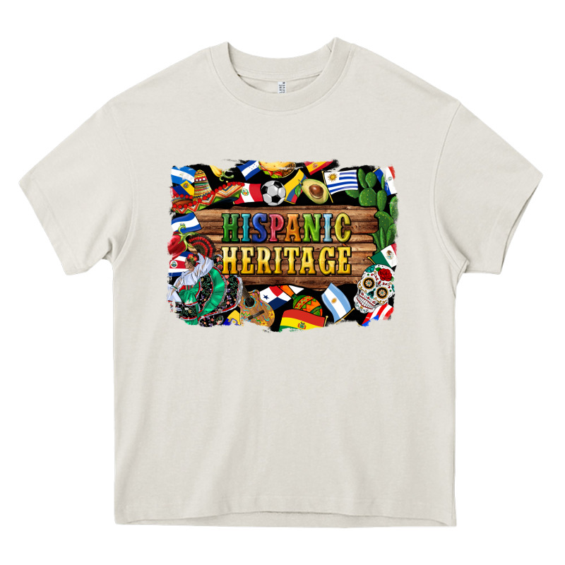 Hispanic Heritage Flags Heavy Core Tee by BundleAndBundleShop | Teevron