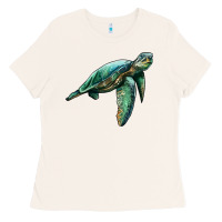 Bone sea turtle Ladies Tee - Artiststas