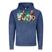 Vintage Denim cow coffee cups Vintage Hoodie - AdoDesignShop