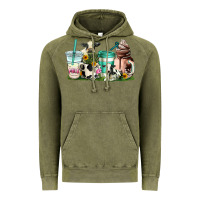 Vintage Olive cow coffee cups Vintage Hoodie - AdoDesignShop