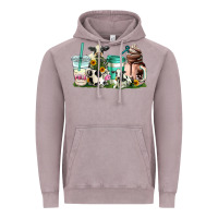 Vintage Zinc cow coffee cups Vintage Hoodie - AdoDesignShop