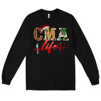 Black christmas certified medical assistant life Long Sleeve Tee - BarkalooDesign