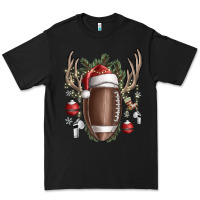 Black christmas football Premium Tee - SublimationCraftShop