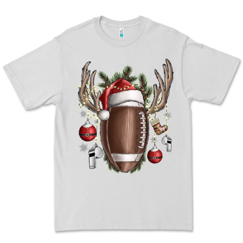 Christmas Football Premium Tee by SublimationCraftShop | Teevron