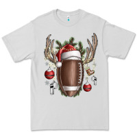 Dove Grey christmas football Premium Tee - SublimationCraftShop