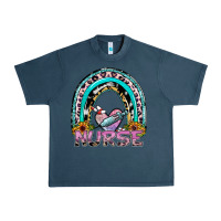 Midnight Navy nurse rainbow Urban Heavy Tee - SublimationCraftShop