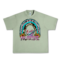 Oil Green nurse rainbow Urban Heavy Tee - SublimationCraftShop