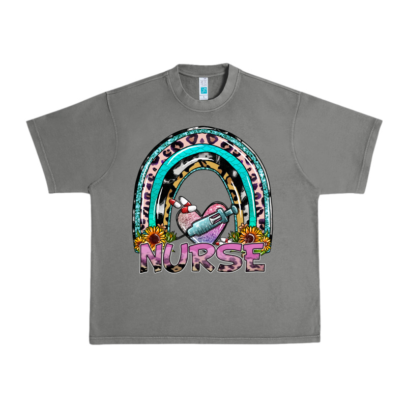 Nurse Rainbow Urban Heavy Tee by SublimationCraftShop | Teevron
