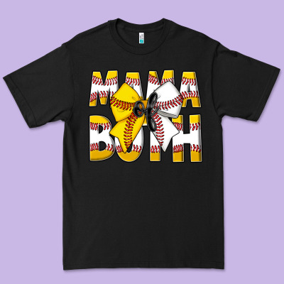 Mama Of Both Premium Tee Designed By Cowhidedigitalart