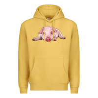 Antique Gold baby pig Premium Hoodie - RanaPortraitStore