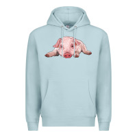 Blue Mist baby pig Premium Hoodie - RanaPortraitStore