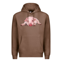 Chestnut baby pig Premium Hoodie - RanaPortraitStore