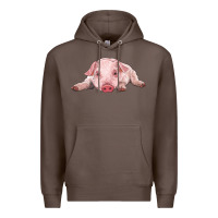 Coffee baby pig Premium Hoodie - RanaPortraitStore