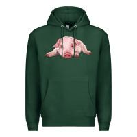 Sports Green baby pig Premium Hoodie - RanaPortraitStore