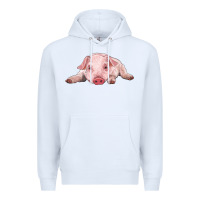 White baby pig Premium Hoodie - RanaPortraitStore