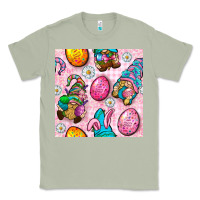 Matcha Easter Gnomies Seamless Pattern Classic Tee - BundleAndBundleShop