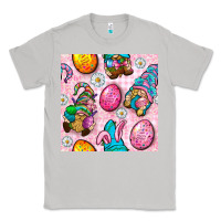 Moon Dust Easter Gnomies Seamless Pattern Classic Tee - BundleAndBundleShop