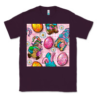 Plum Easter Gnomies Seamless Pattern Classic Tee - BundleAndBundleShop