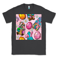 Smoke Easter Gnomies Seamless Pattern Classic Tee - BundleAndBundleShop