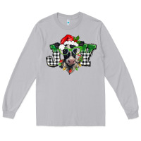 Moon Dust Christmas joy black and white cow Long Sleeve Tee - BarkalooDesign