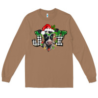 Toasted Coconut Christmas joy black and white cow Long Sleeve Tee - BarkalooDesign