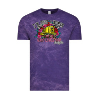 Cloud Purple im just a woman who loves her firefighter Vintage Tee - SublimationCraftShop