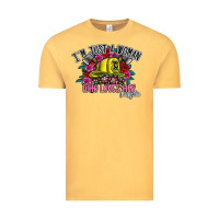 Vintage Mustard im just a woman who loves her firefighter Vintage Tee - SublimationCraftShop