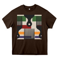 Chocolate Brown afro comb seamless pattern Heavy Core Tee - BundleAndBundleShop
