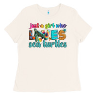 Bone just a girl who loves sea turtle Ladies Tee - Artiststas