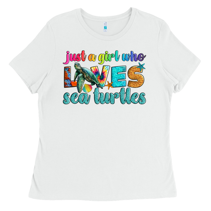 Just A Girl Who Loves Sea Turtle Ladies Tee by Artiststas | Teevron