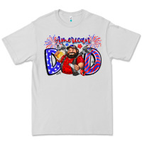 Dove Grey american dod Premium Tee - CowhideDigitalArt