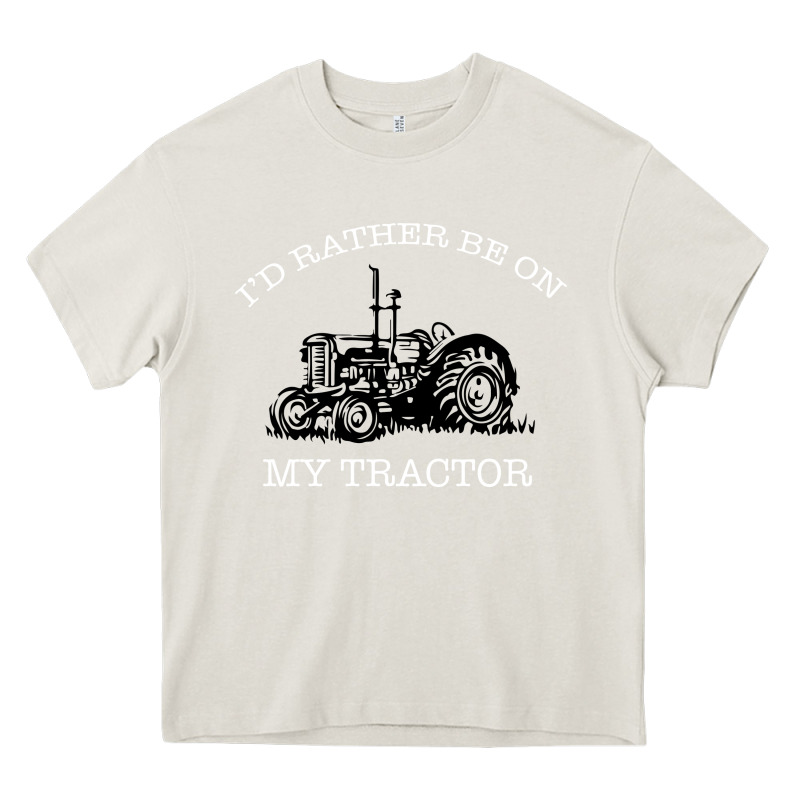 I'd Rather Be On My Tractor Heavy Core Tee by Bettercallsaul | Teevron