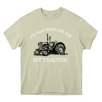 Mossy I'D Rather Be On My Tractor Heavy Core Tee - Bettercallsaul