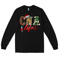 Black christmas certified nurse  assistant life Long Sleeve Tee - BarkalooDesign