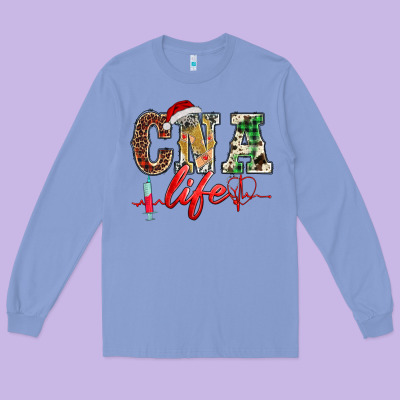 Christmas Certified Nurse  Assistant Life Long Sleeve Tee Designed By Barkaloodesign
