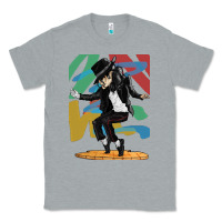 Heather Grey michael jackson Classic Tee - artisFamous