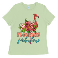 Matcha flamingo flocking fabulous Ladies Tee - Artiststas