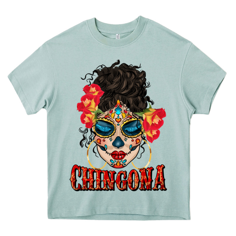 Chingona Latina Bun Mama Heavy Core Tee by BundleAndBundleShop | Teevron